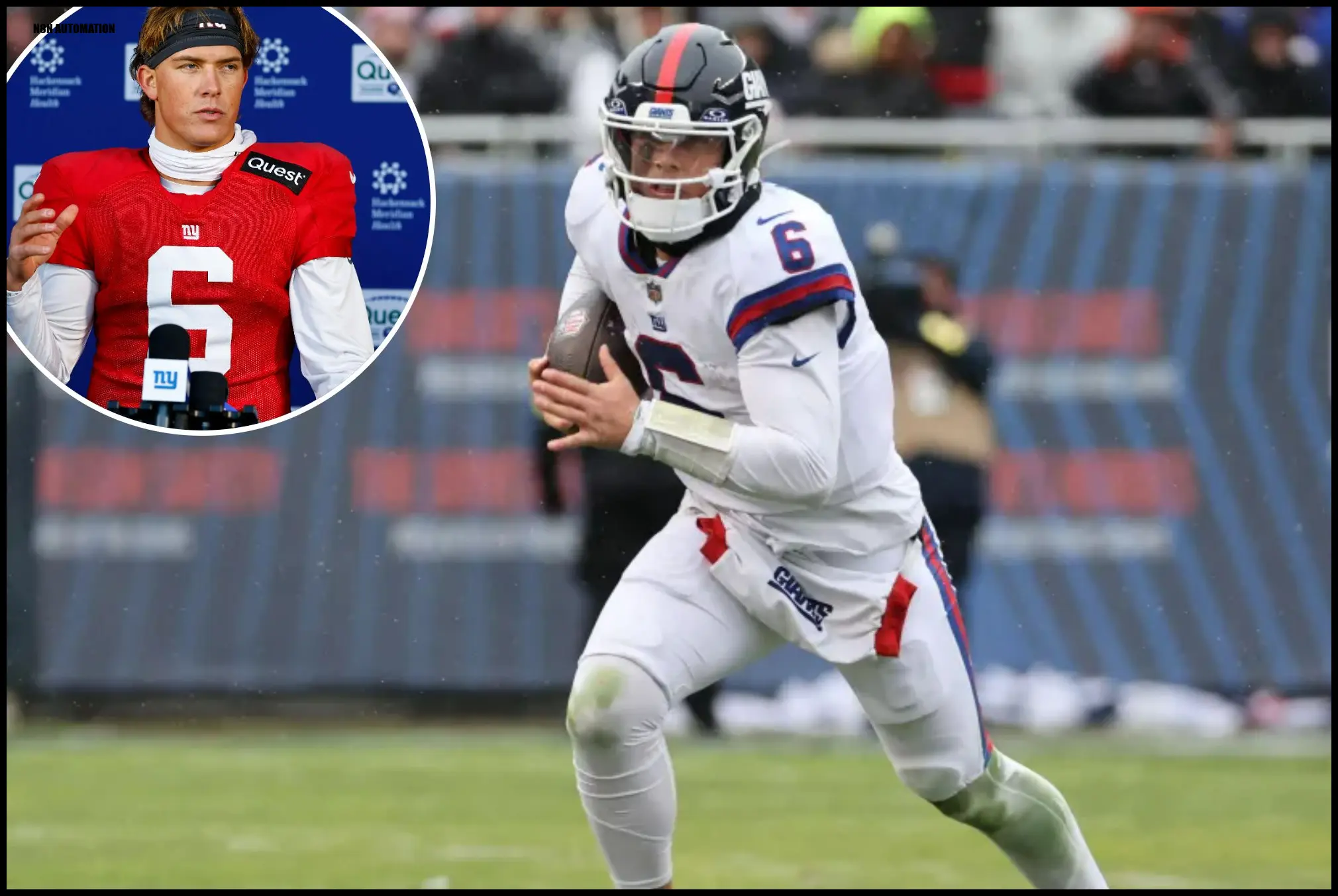 Jaxson Dart to return for Giants vs. Patriots after concussion protocol
